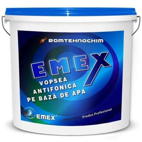 Vopsea Antifonica ?Emex? - Negru - Bid. 5 Kg